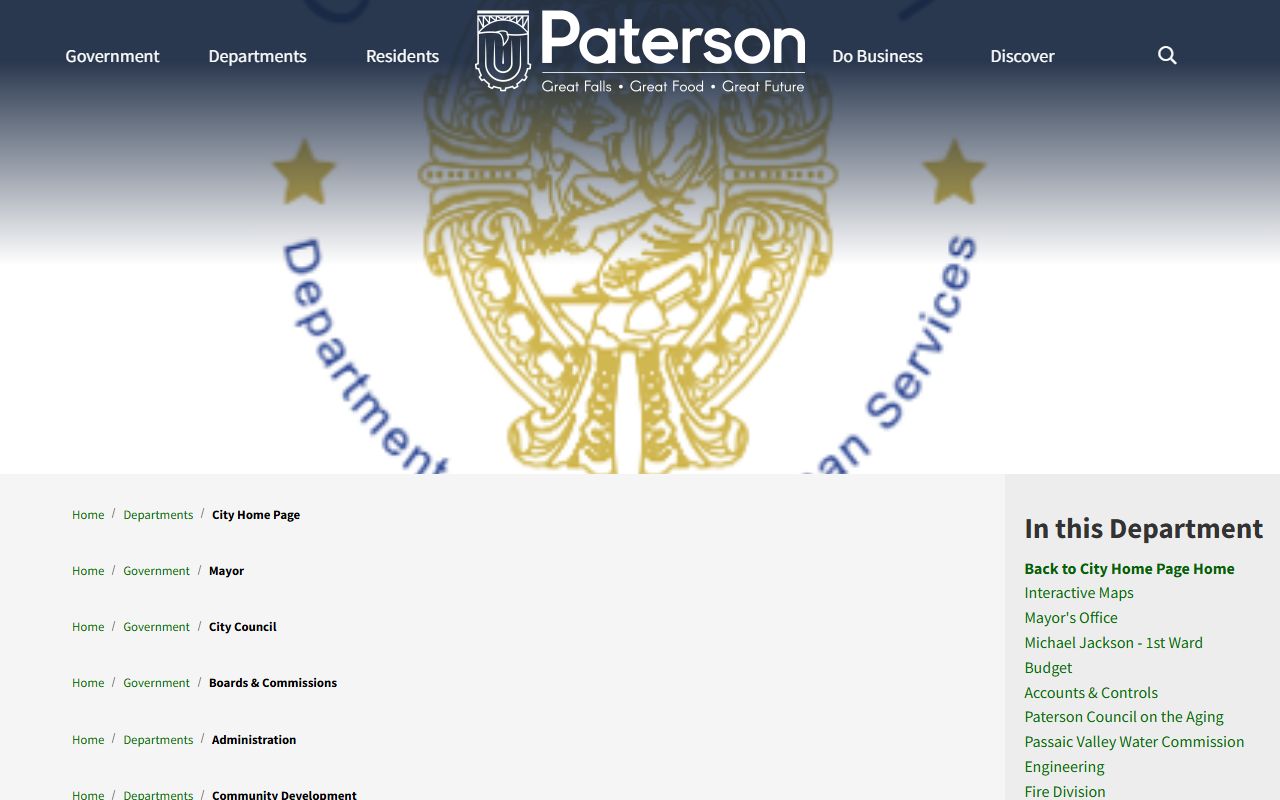 Paterson municipal clerk information for police blotter OPRA requests